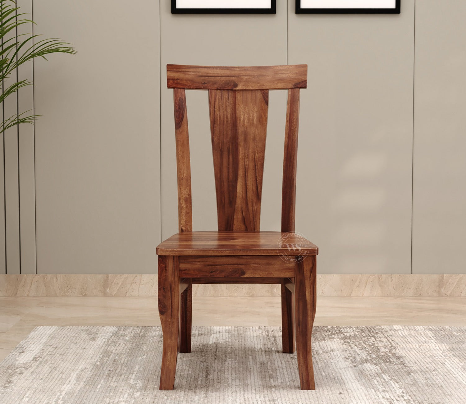Sofie Dining Chair without Fabric (Honey Finish)
