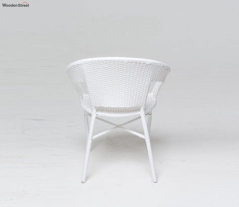 2 Seater Patio Table Set (White)