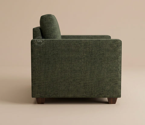 Albus 3 Seater Fabric Sofa (Sage Green)