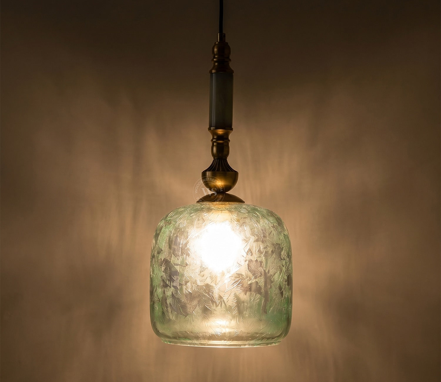Laurel Glass Hanging Lights (Bronze)