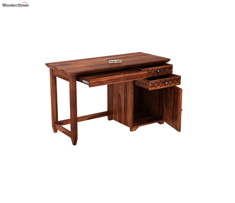 Cambrey Office Table (Honey Finish)