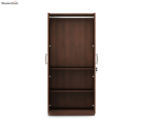 Kosmo Optima 2 Door Engineer Wood Wardrobe (Exotic Teak Finish)