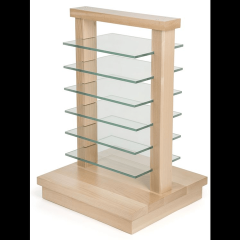 Trueliving Wood Cosmetic shelves retail store cosmetic display rack L60*W30*H182 CM
