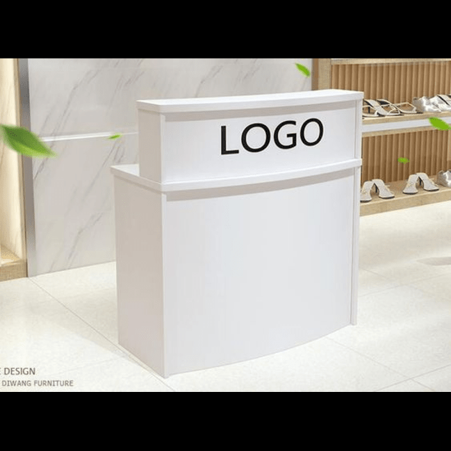 Trueliving White Luxury Reception Table 30D x 100W x 155H Centimeters