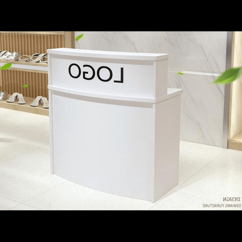 Trueliving White Luxury Reception Table 30D x 100W x 155H Centimeters