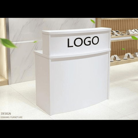 Trueliving White Luxury Reception Table 30D x 100W x 155H Centimeters