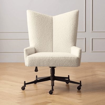 Trueliving High White Office Chair Executive H 41 x W 19 x D 20
