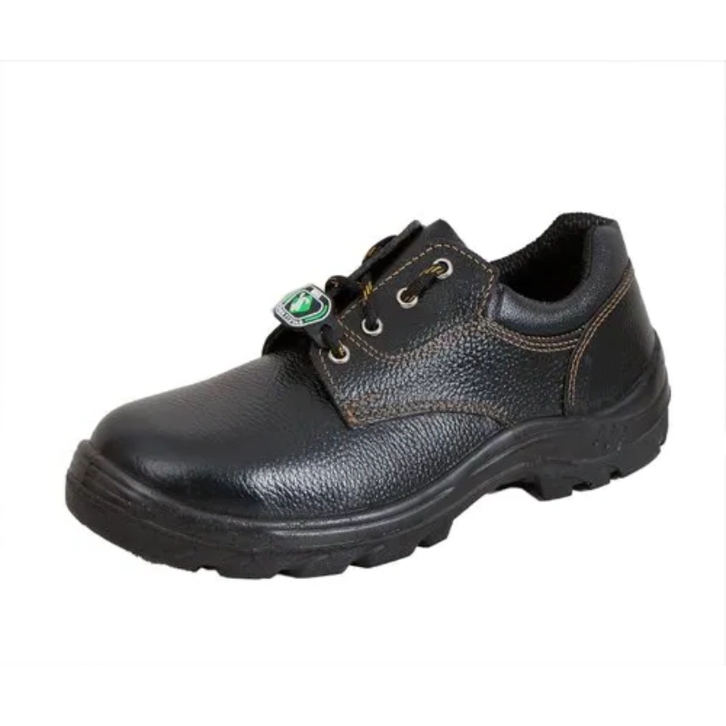 Trueliving_New Arrivals-Safety Products-Zain Zm-02 Leather Steel Toe Black Formal Work Safety Shoes Size : 7