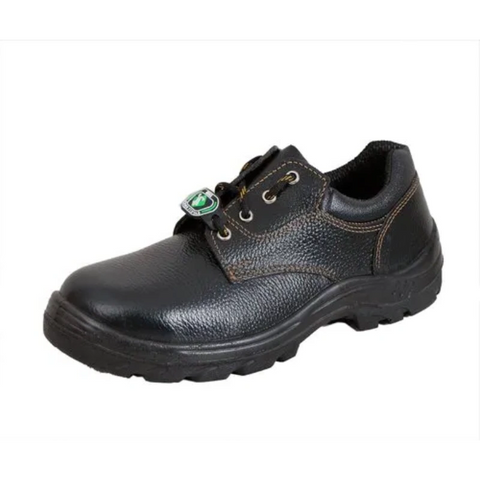Trueliving_New Arrivals-Safety Products-Zain Zm-02 Leather Steel Toe Black Formal Work Safety Shoes Size : 7