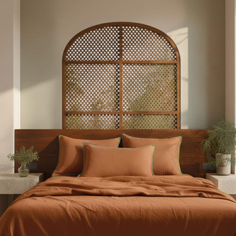 Luxury Pure Linen Bedding Set – Beige Dunes | King Size | Hospitality Collection