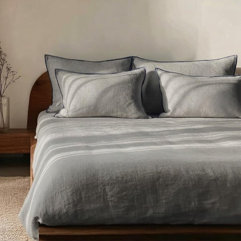 Luxury Pure Linen Bedding Set – Beige Dunes | King Size | Hospitality Collection