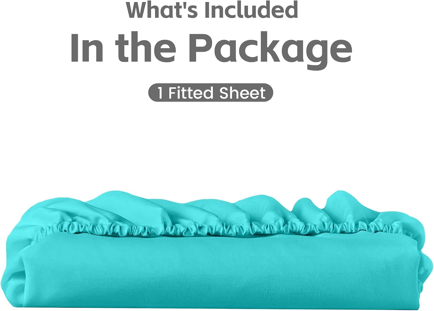LINENOVA Queen Fitted Sheet – Ultra Soft 1800TC Double Brushed Microfiber, Deep Pocket Fits Mattresses up to 40cm – 1 Piece - Teal