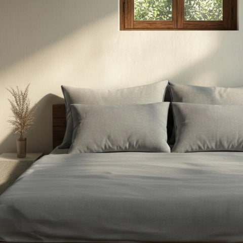 Luxury Pure Linen Bedding Set – Beige Dunes | King Size | Hospitality Collection