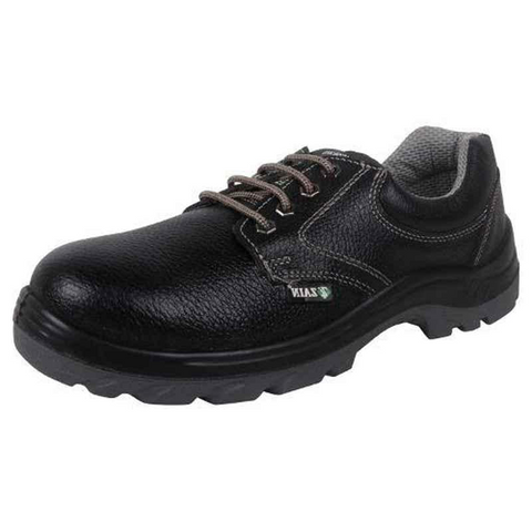 Trueliving_New Arrivals-Safety Products-Zain Zm-16 Leather Steel Toe Black Formal Work Safety Shoes, 82312-07, Size: 7
