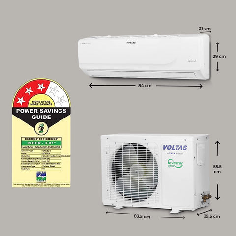 Buy Voltas 1.5 Ton 3 Star Inverter Split AC – VOL-15-INV
