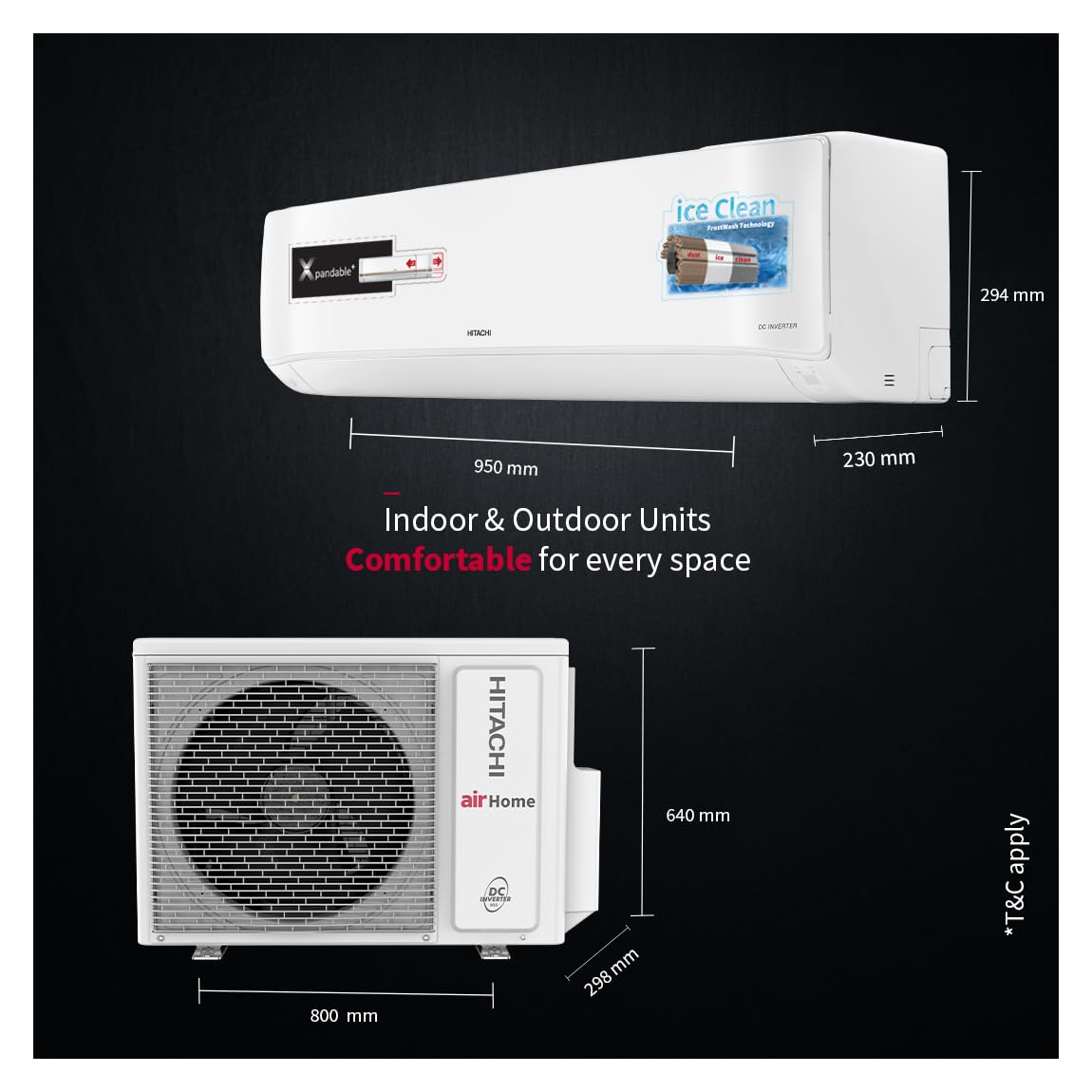 Buy Hitachi 2 Ton Split AC – Model HIT-20-INV