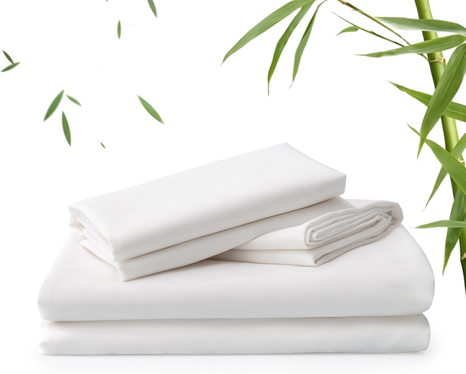 LINEKART 2000TC Bamboo Bed Sheets King Single – Ultra Soft 3 Piece Sheet Set, Deep Pocket 40cm, Natural Breathable & Sweat-Wicking, Ideal for Hot Sleepers (Ocean)