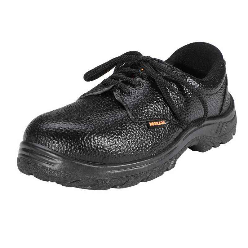 Trueliving_New Arrivals-Safety Products-Agarson Power Steel Toe Black Work Safety Shoes, Size: 8