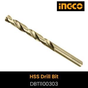 Trueliving_Drill Bits-Power Tools Accessories-Tools & Hardware-INGCO HSS Drill Bit DBT1100303 3.0mm diameter, 61mm length, Packed by poly bag
