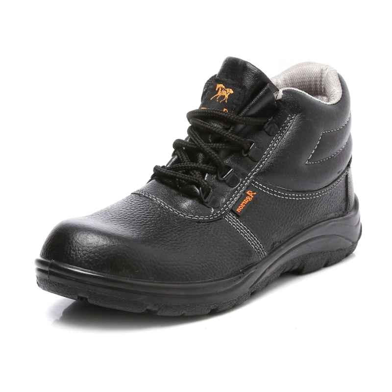 Trueliving_New Arrivals-Safety Products-Agarson Rockford Steel Toe Black & Grey Work Safety Shoes, Size: 8