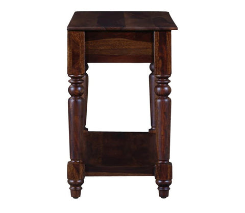 Wooden Carved Partition Leave Design Console Table