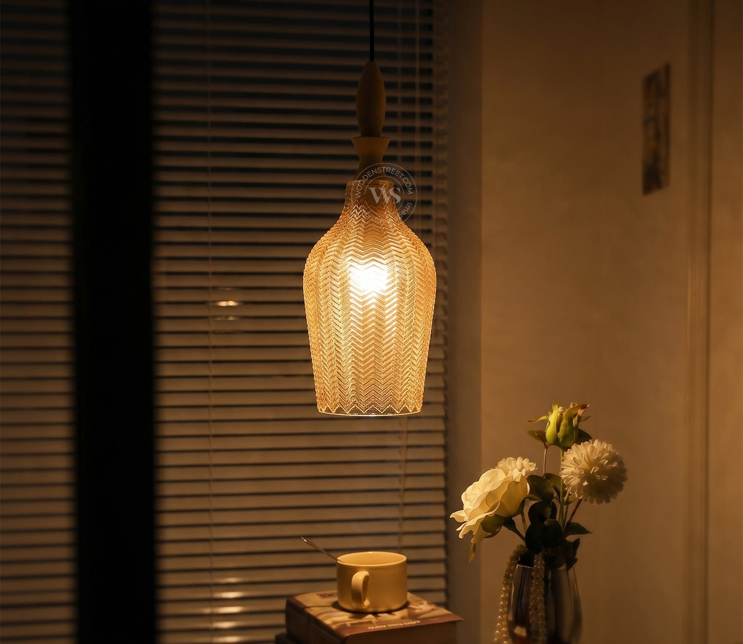 Miera Glass Pendant Light (Smokey Grey)