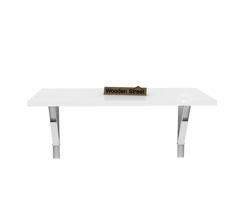 Stanko Foldable Wall Mounted Engineered Wood Study Table (Frosty White Finish)