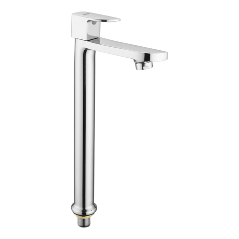Trueliving Modern  Pristine Pillar Tap Tall Body Brass Faucet20 Inches