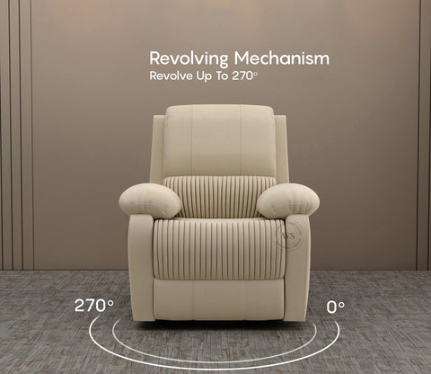 Arvana Motorized Recliner Sofa (Beige)