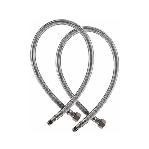 Trueliving Faucet Connector Mixer Connection Pipe (18 Inches) (Pack of 2)