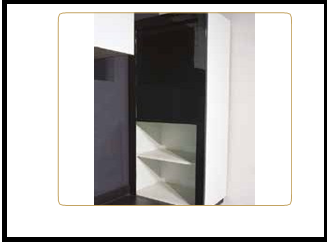 Truliving_ROLLING SHUTTER GLASS BLACK 600MM