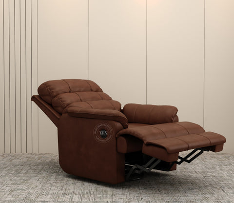 Valencia Motorized Recliner Sofa (Saddle Brown)