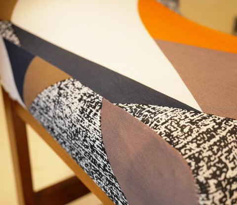 Cedric Modern Abstract Printed Polyester Spandex 1 Piece Chair Cover