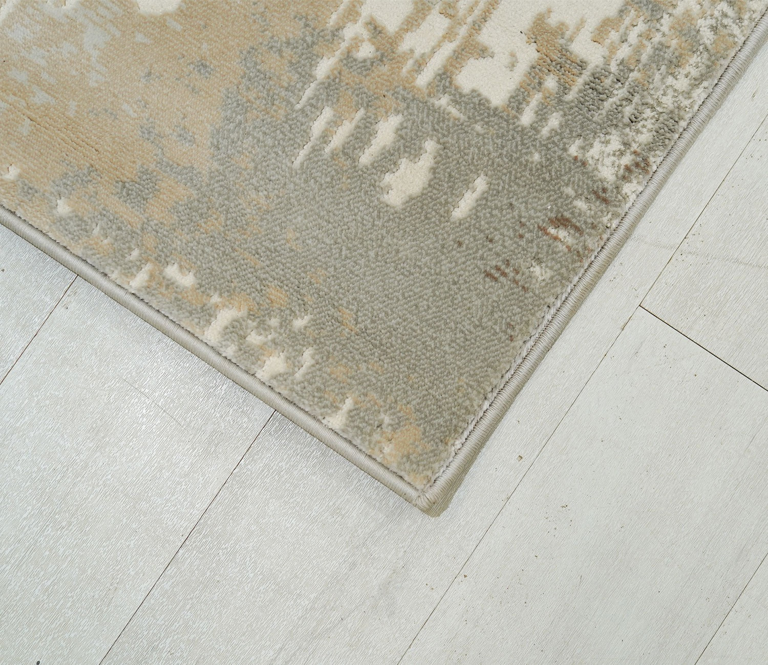 Terezza Beige Abstract Carpet  (11 x 7.8 Feet)