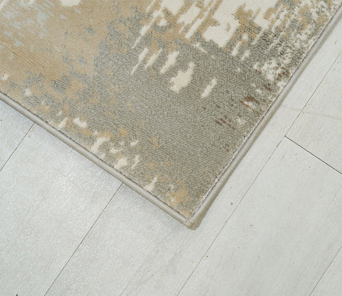 Terezza Beige Abstract Carpet  (11 x 7.8 Feet)
