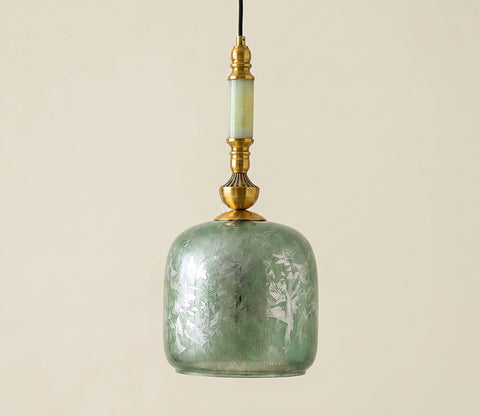 Laurel Glass Hanging Lights (Bronze)