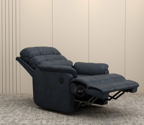 Valencia Motorized Recliner Sofa (Blue)