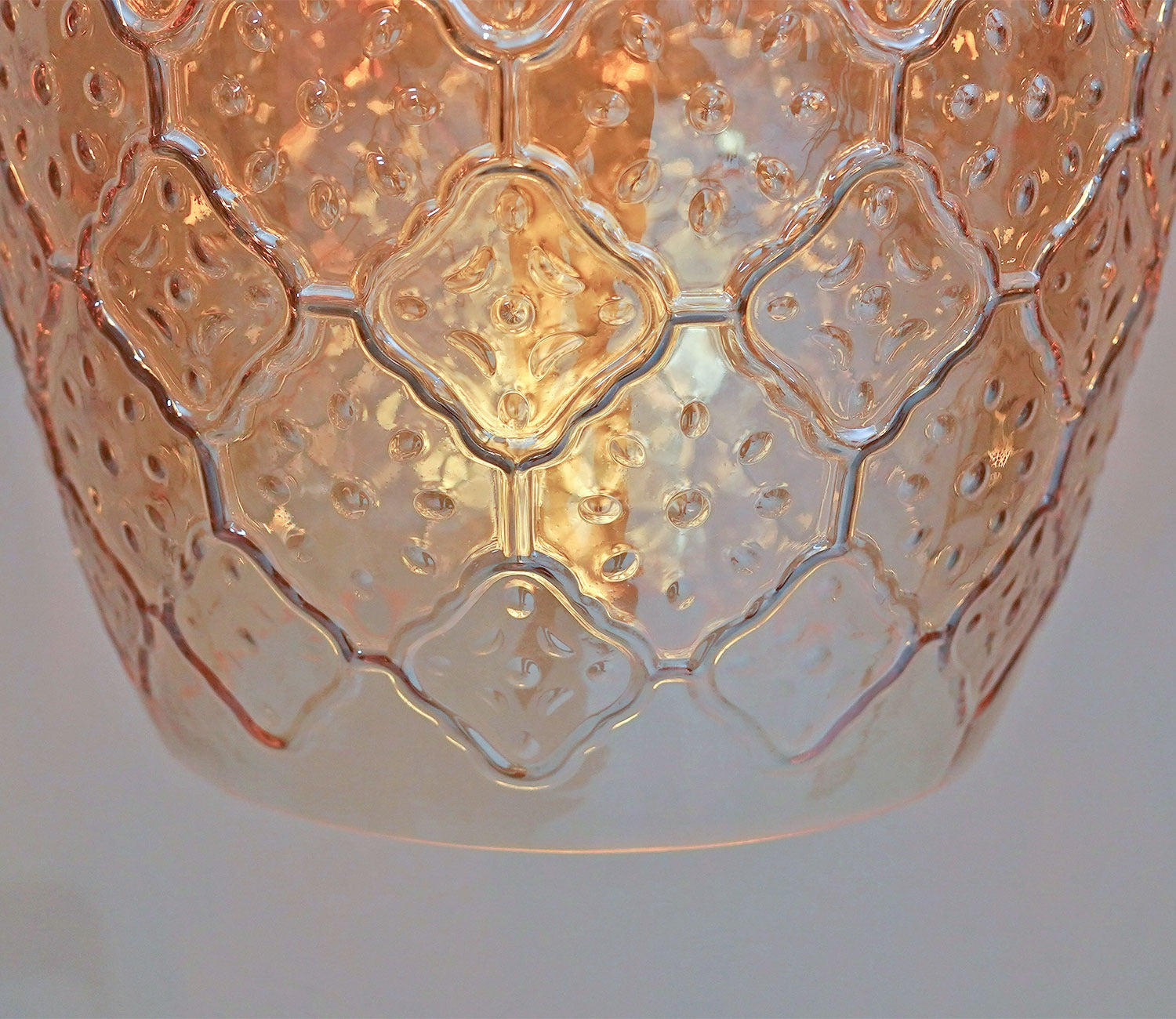Sylvia Glass Lampshade Hanging Lights (Amber)