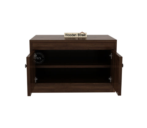 Anton Engineered Wood Shoe Rack without Cushion (Columbian Walnut Finish)