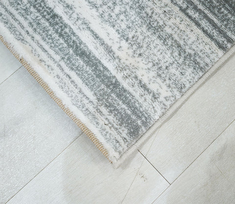 Mersey Grey Abstract Carpet (7.5 x 5 Feet)