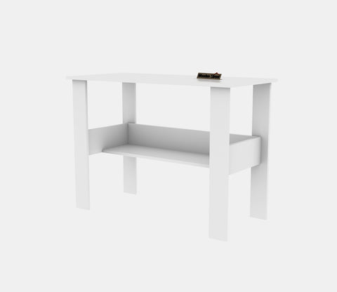 Brook Engineered Wood Study Table (Frosty White Finish)