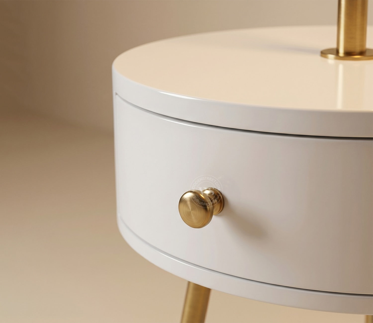 Kingsley Shelf Golden Floor Lamp