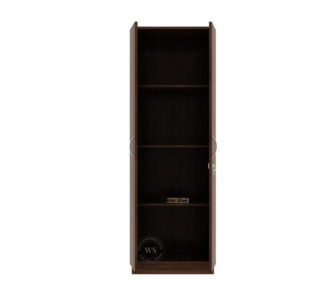 Lillian 2 Door Wardrobe with Shelves (Columbian Walnut Finish)