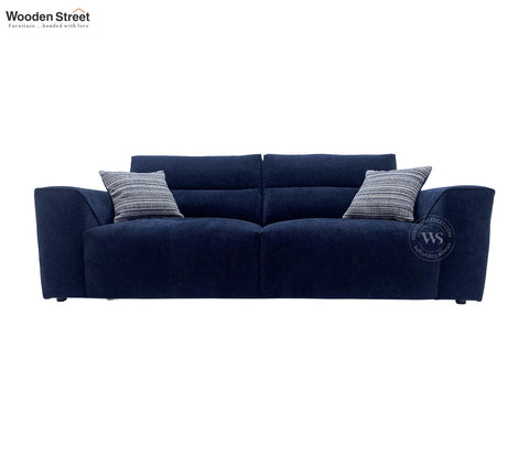 Midoro Powered Recliner Sofa with Extendable Seating (Blue)