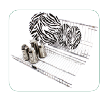 Trueliving_GLASS TRAY PLATE TRAY  *22''10'' Silver