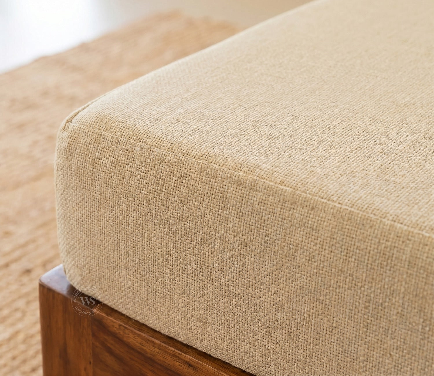 Leona Divan with Mattress (Honey Finish)