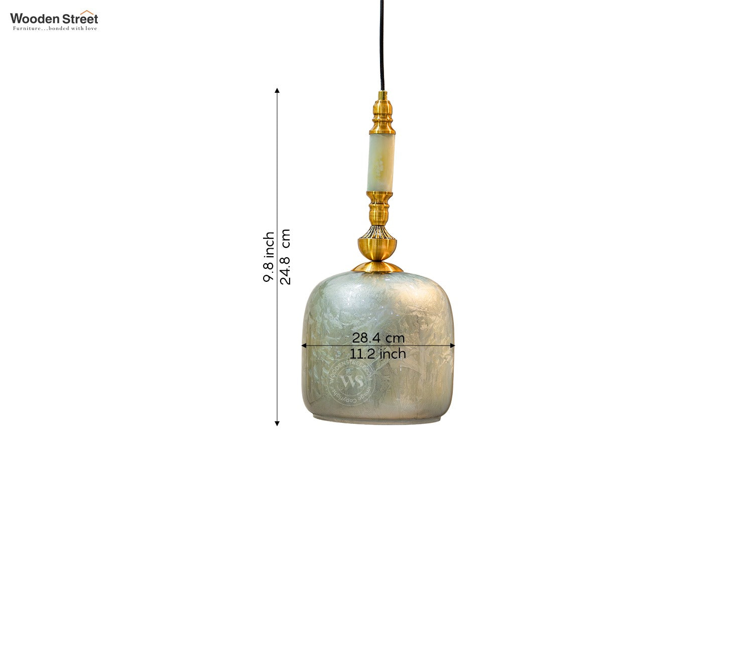 Laurel Glass Hanging Lights (Bronze)