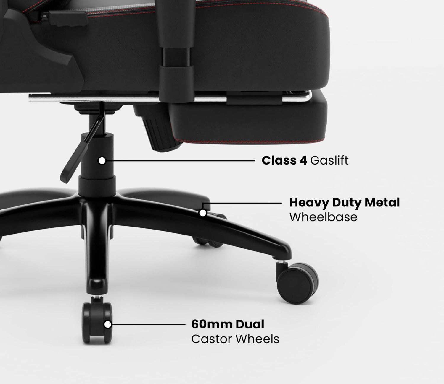 Vision Pro Multi-Functional Ergonomic with Footrest (Black)