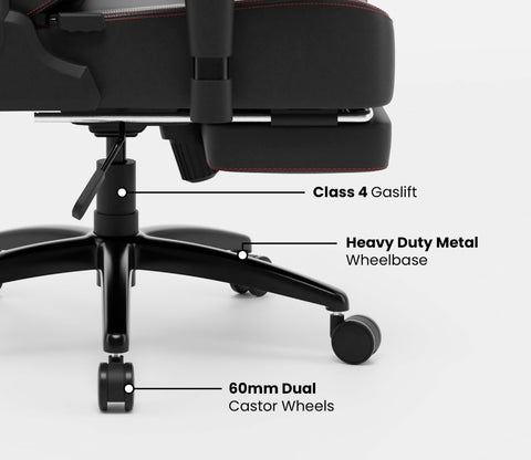 Vision Pro Multi-Functional Ergonomic with Footrest (Black)