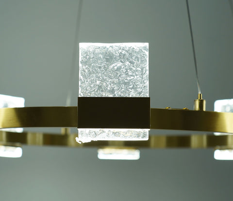 Swirl of Crystals Chandelier